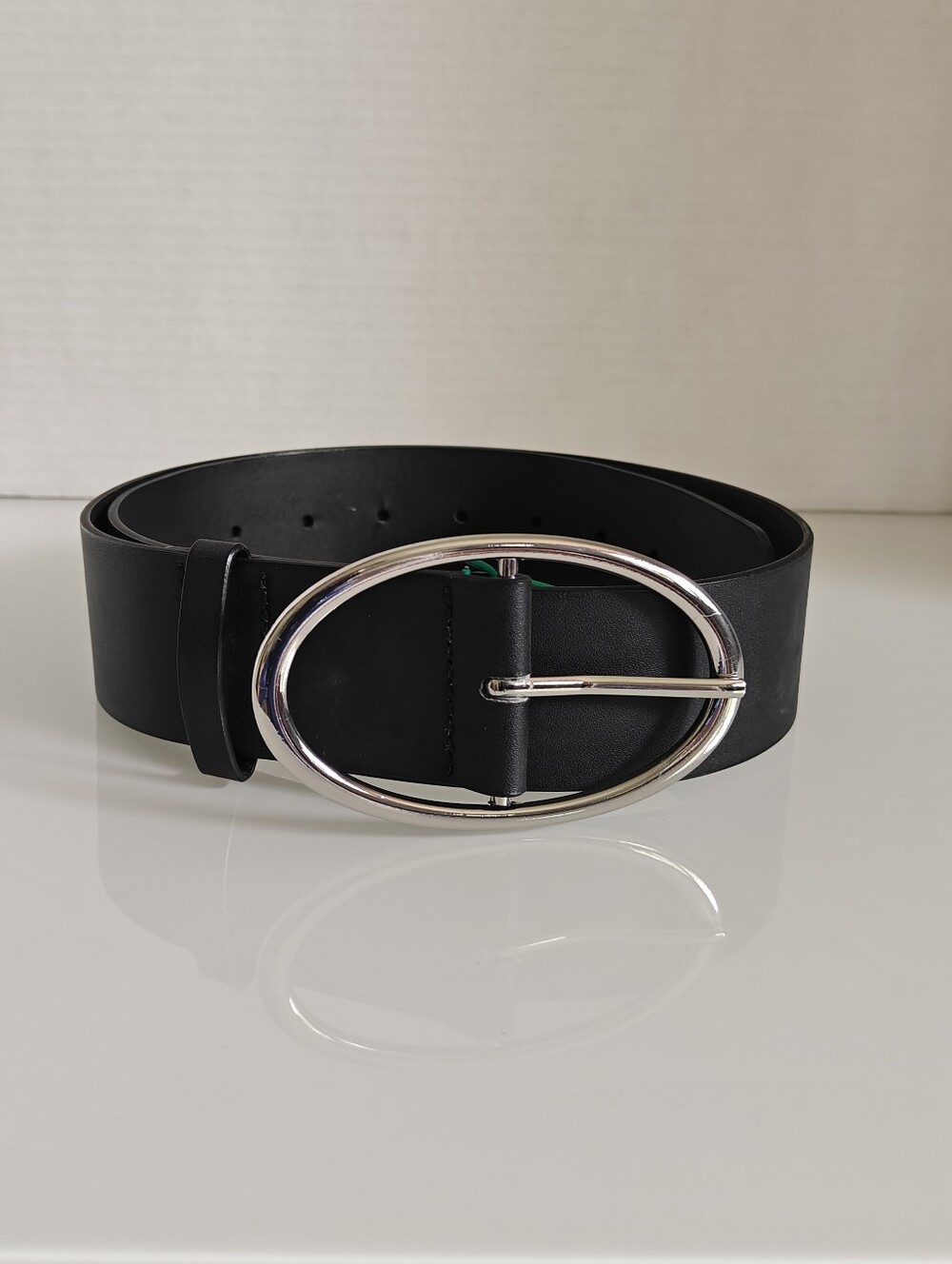 H&M Faux Leather Black Belt